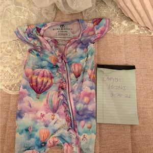 Bums & Roses Kids Pajamas Nightgown - Multicolor Hot Air Balloon Design